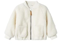 Lil Atelier coconut milk bi bomber teddyjakke